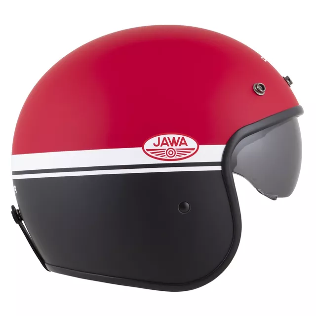 Motorradhelm Cassida Oxygen Jawa OHC 2.0 rot matt/schwarz/weiß