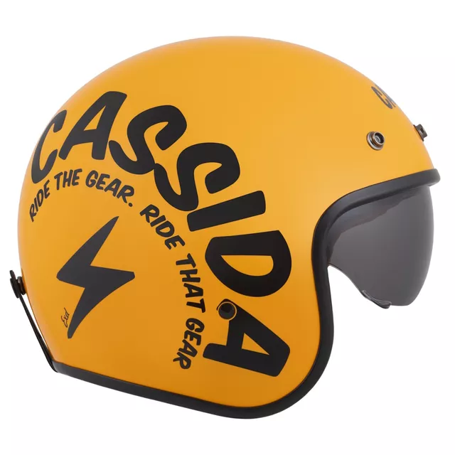 Motorradhelm Cassida Oxygen Gear 2.0 gelb/schwarz