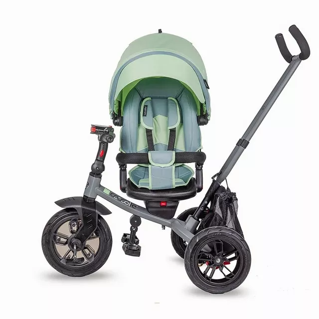 Kinderdreirad mit Führungsstange Coccolle Pianti - True Blue