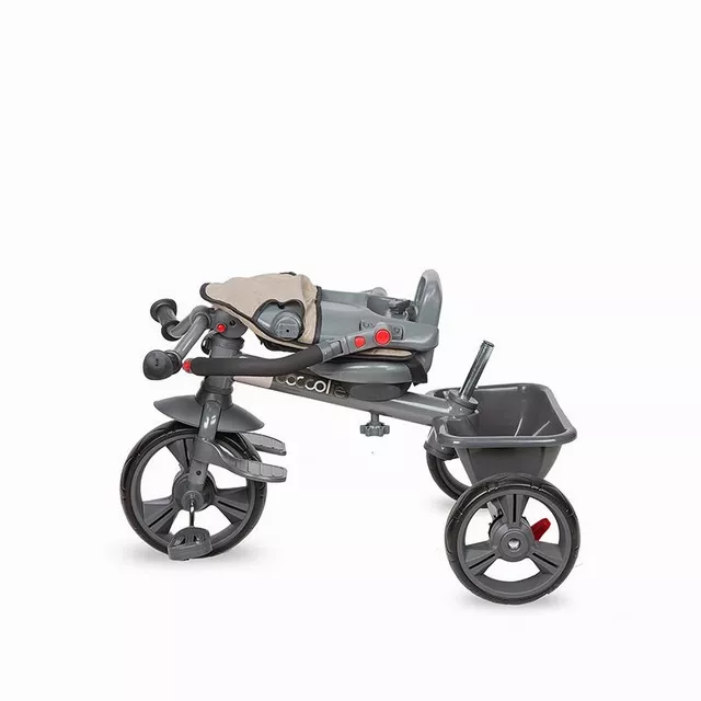 Kinderdreirad mit Führungsstange Coccolle Primo - Lunar Rock