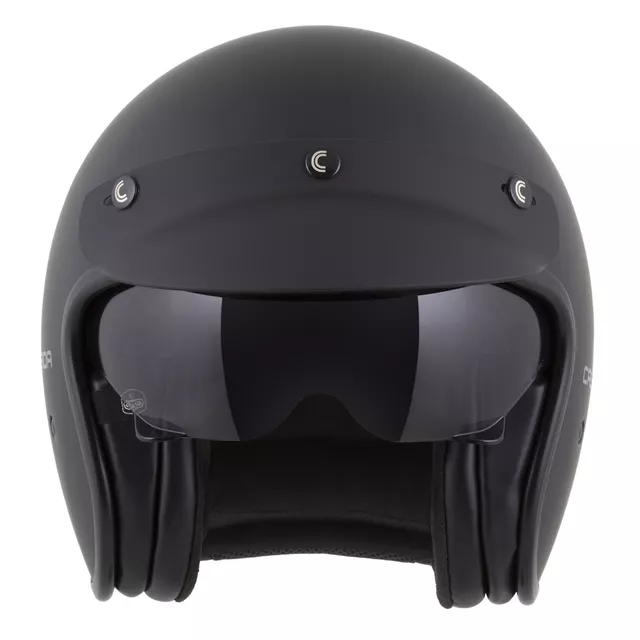 Cassida Oxygen Solid 2.0 Motorradhelm schwarz-matt/dunkelgrau
