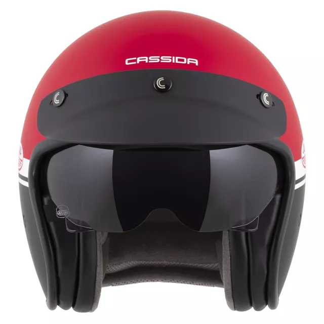 Motorradhelm Cassida Oxygen Jawa OHC 2.0 rot matt/schwarz/weiß