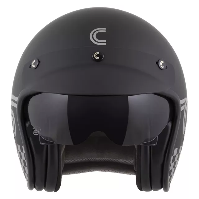 Motorradhelm Cassida Oxygen Rondo 2.0 schwarz matt/silbern