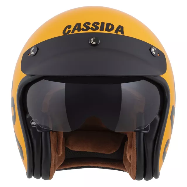 Motorradhelm Cassida Oxygen Gear 2.0 gelb/schwarz