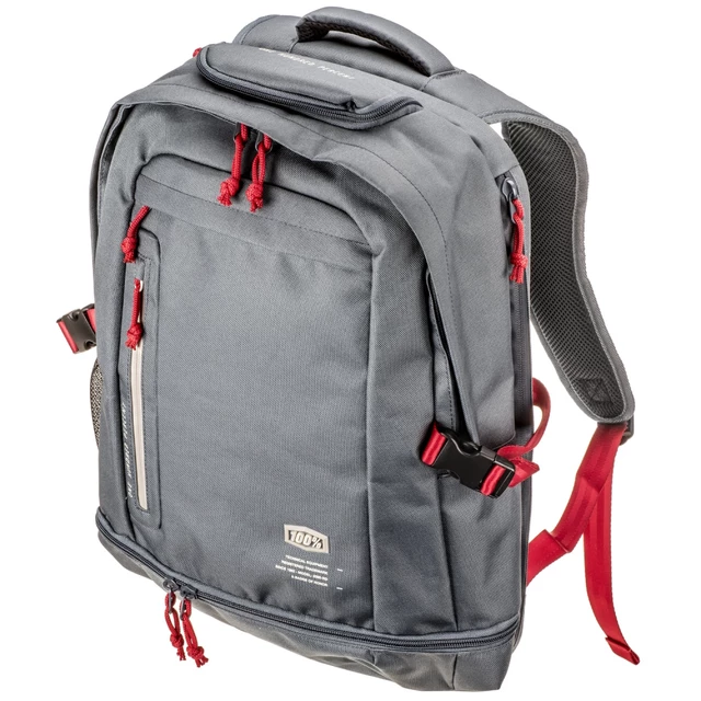Rucksack 100% Transit Grau-Rot