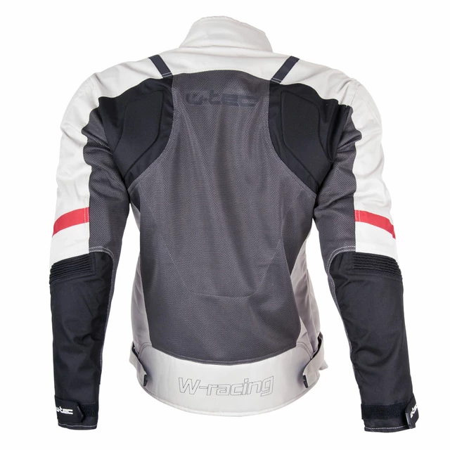 Damen Motorradjacke W-TEC Lucina - grau-cremeweiß
