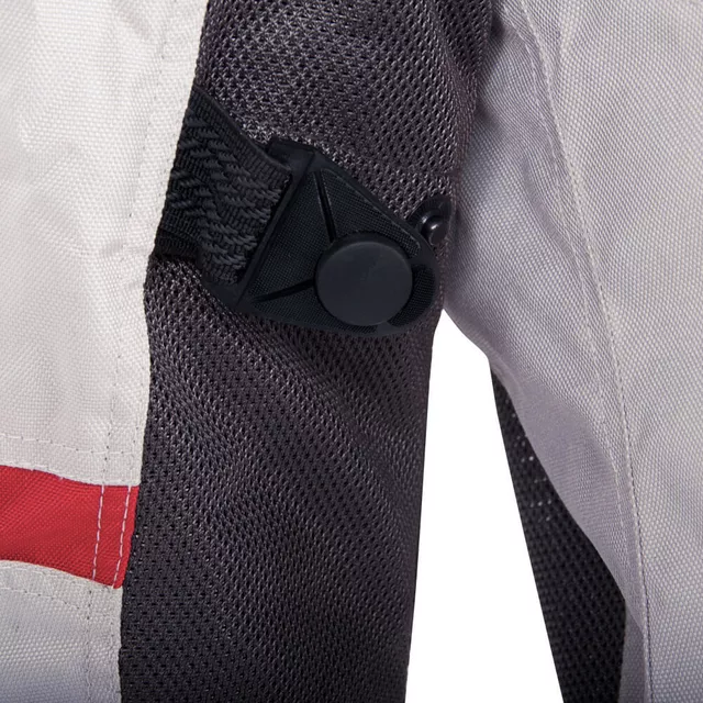 Damen Motorradjacke W-TEC Lucina - grau-cremeweiß