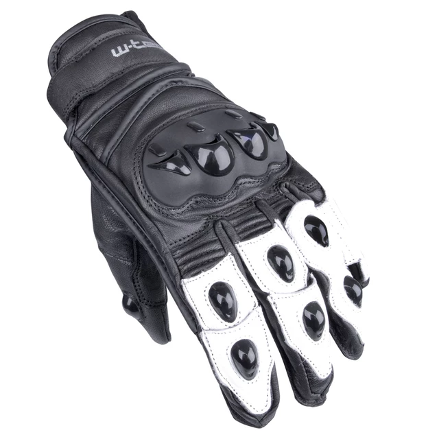 W-TEC MBG-1621-16 Motorradhandschuhe - schwarz - schwarz-weiß
