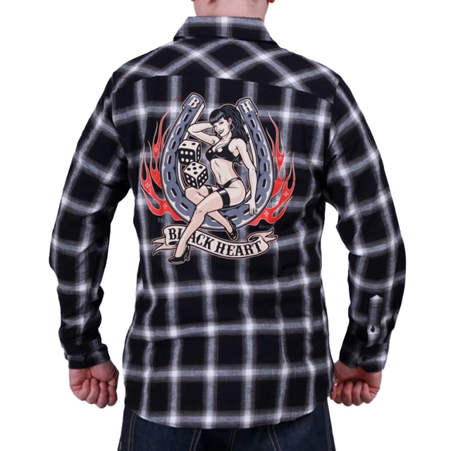 Langarmhemd BLACK HEART Lady Luck - schwarz
