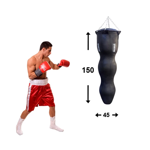 MMA SportKO Silhouette MSP 45x150 cm Boxsack - rot
