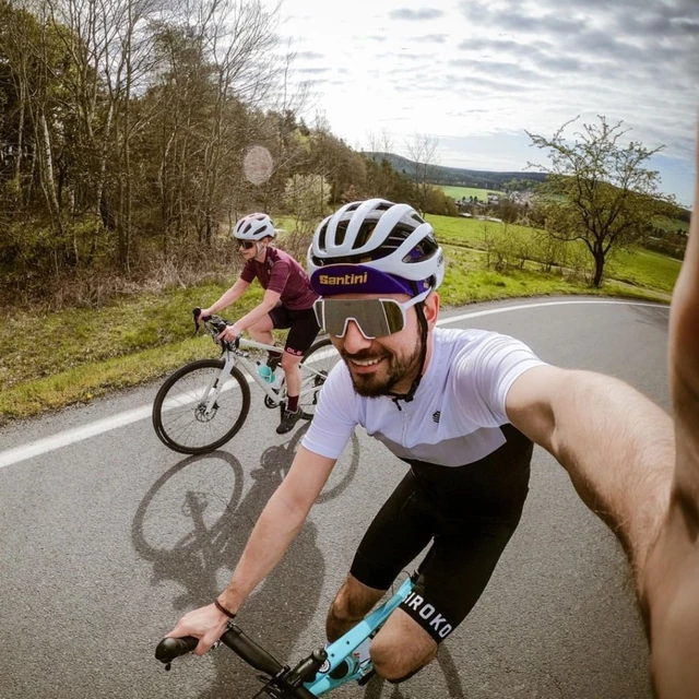 Polarisierte Sonnenbrille VIF One Weiß und Silber