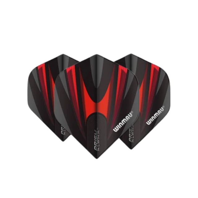Winmau Prism Alpha Ersatzstaffeln - rot-schwarz - rot-schwarz
