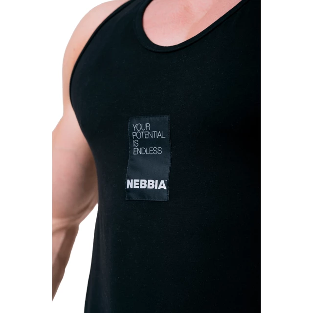 Nebbia Herren Tanktop "YOUR POTENTIAL IS ENDLESS" 174 - schwarz