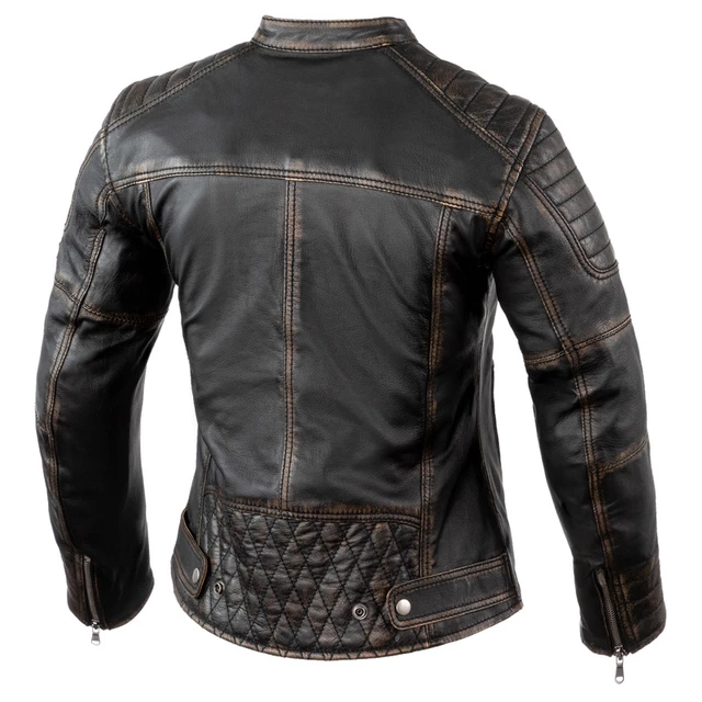 Rebelhorn Hunter Pro Lady CE Damen Leder Motorradjacke - Vintage Black