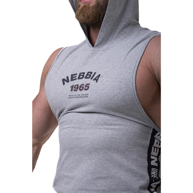 Nebbia Legend-Approved 191 Herren Tanktop mit Kapuze - Grau
