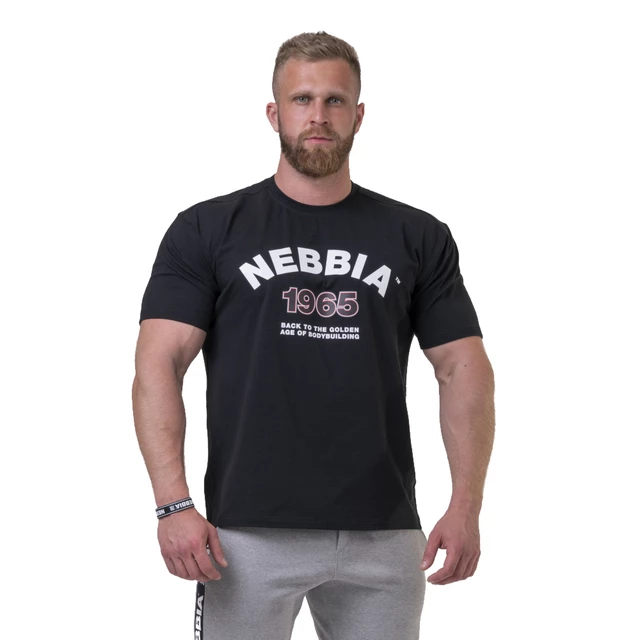 Nebbia Golden Era 192 Herren T-Shirt - Weiss - schwarz