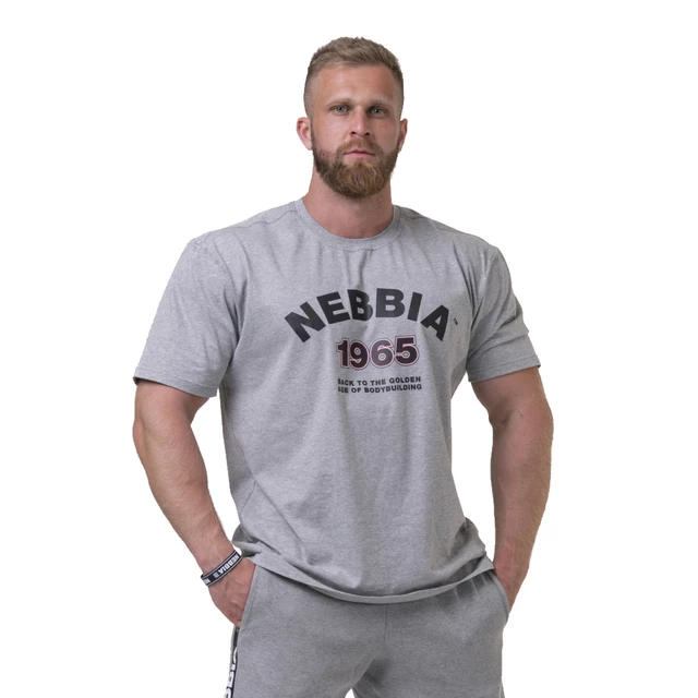 Nebbia Golden Era 192 Herren T-Shirt - Weiss - hell grau