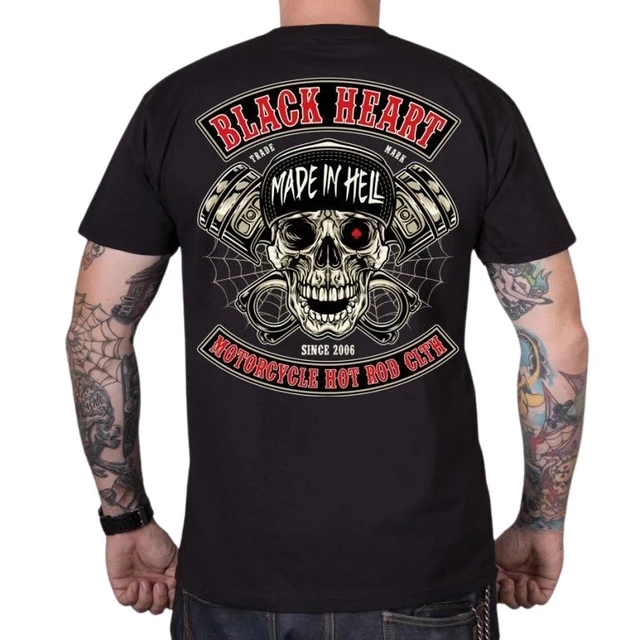 T-shirt BLACK HEART Rascal - schwarz