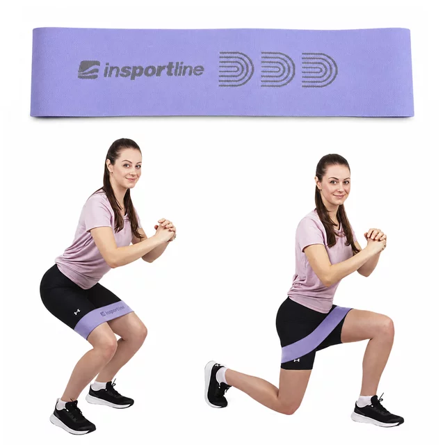 Widerstandsband inSPORTline Hiplop L - lila