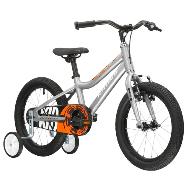 Kinderfahrrad Kross Racer 4.0 16" - Modell 2024 - silber