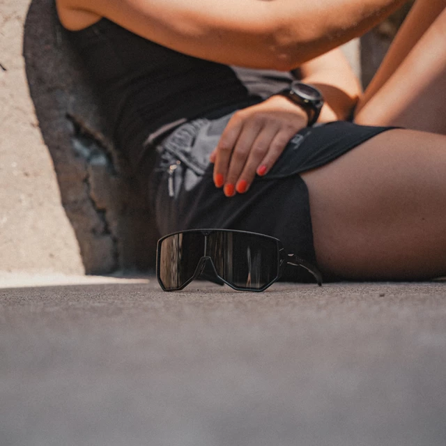 Sport-Sonnenbrille Tripoint Reschen - Matt Black Smoke Cat.3