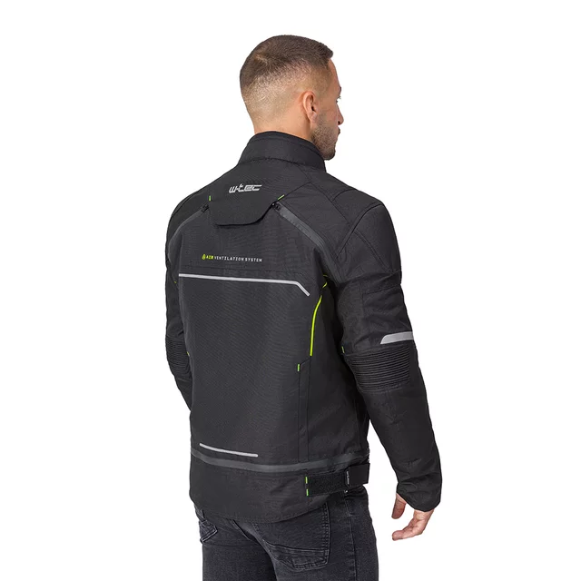 W-TEC Progair Herrenmotorradjacke - schwarz-fluo