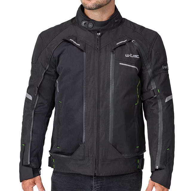 W-TEC Progair Herrenmotorradjacke - schwarz-fluo