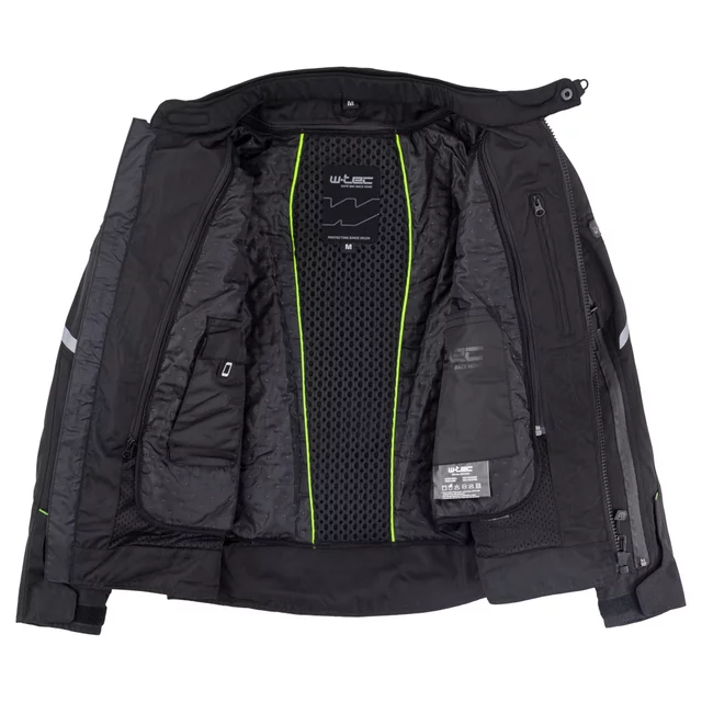 W-TEC Progair Herrenmotorradjacke - schwarz-fluo