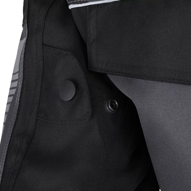 W-TEC Burdys Evo Herren-Motorradjacke - schwarz-grau-rot