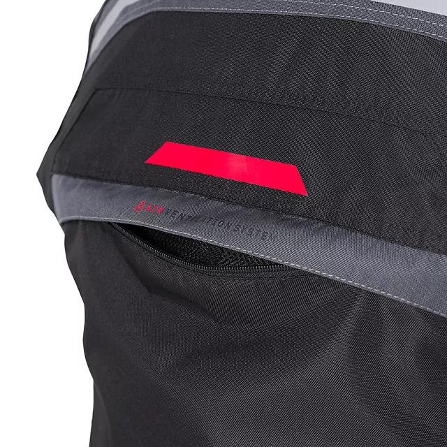 W-TEC Burdys Evo Herren-Motorradjacke - schwarz-grau-rot