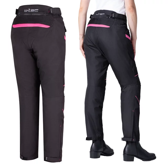 W-TEC Durmanes Damen-Moto-Hose - schwarz-rosa