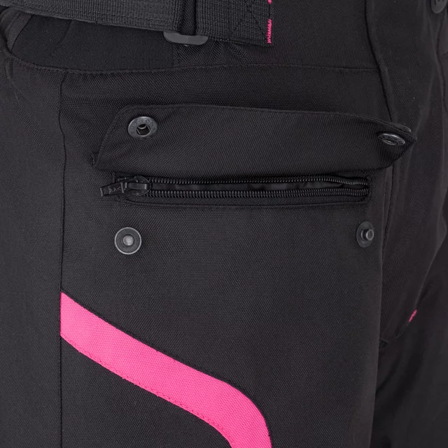 W-TEC Durmanes Damen-Moto-Hose - schwarz-rosa