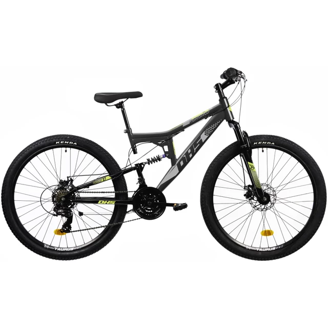 Mountainbike DHS 2743 27,5 "- Modell 2022 - Rot - Grau