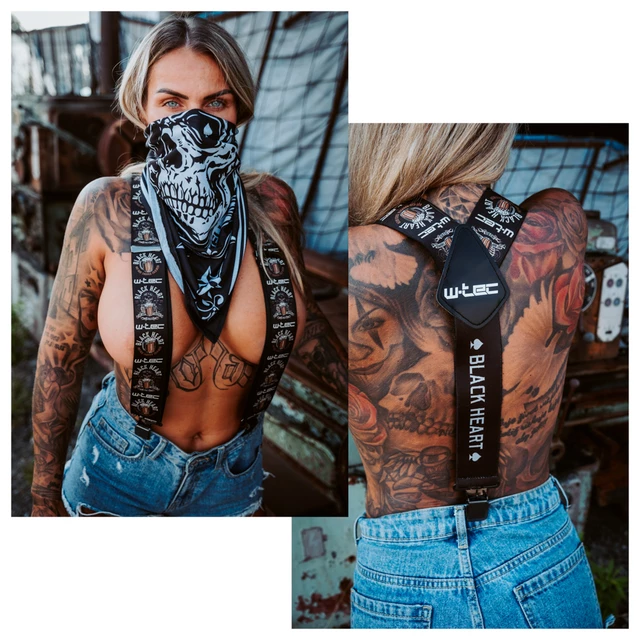 W-TEC Black Heart Beer Biker Hosenträger