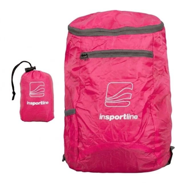 Ultraleichter faltbarer Rucksack inSPORTline Zeran - grün - rosa