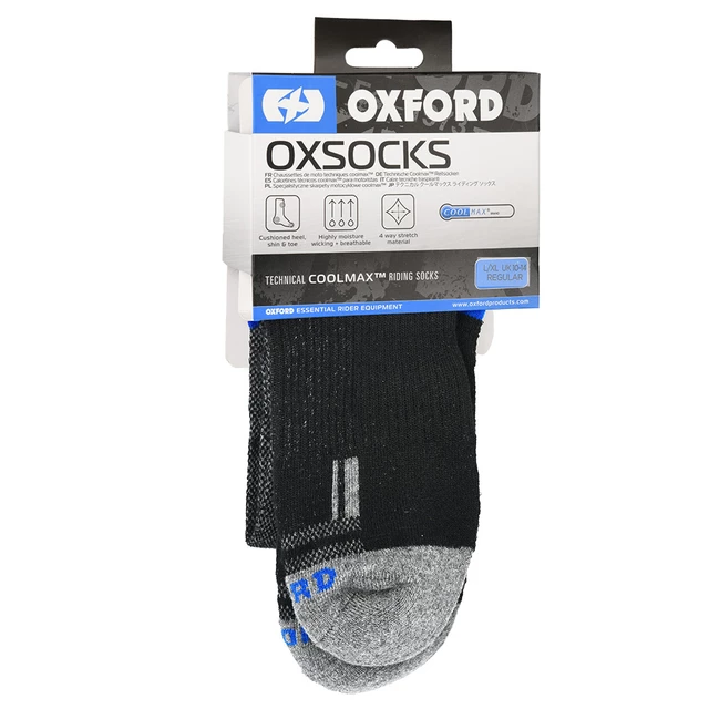 Oxford Coolmax® Oxsocks grau/schwarz/blau