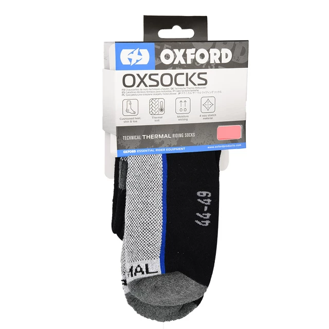 Oxford OxSocks Thermal Regular grau/schwarz/blau