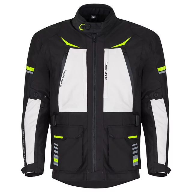 W-TEC Warao Motorradjacke - schwarz-fluo