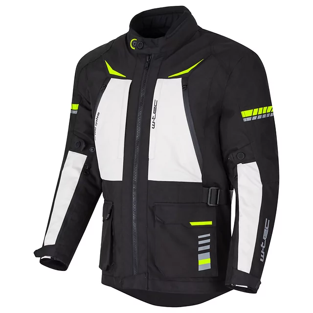 W-TEC Warao Motorradjacke - schwarz-fluo