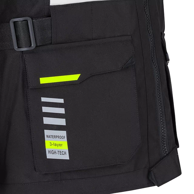 W-TEC Warao Motorradjacke - schwarz-fluo