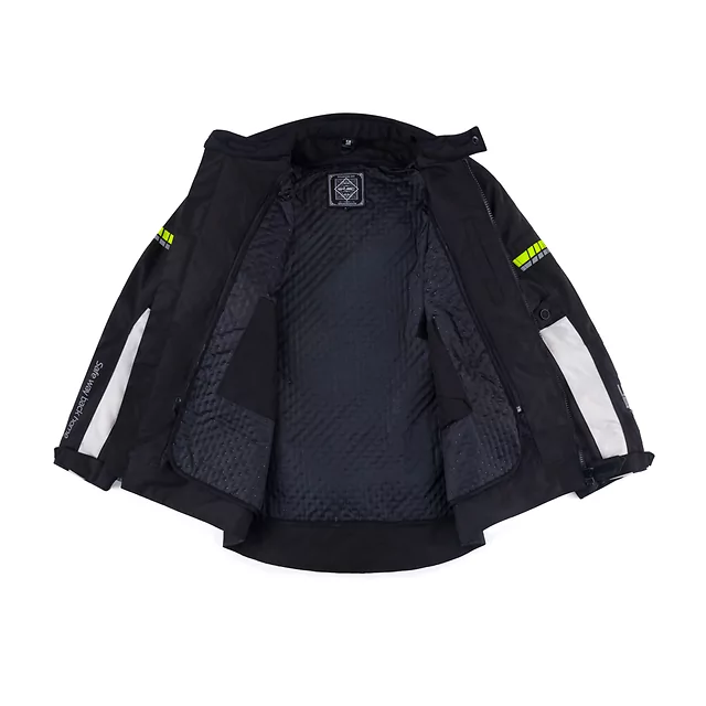 W-TEC Warao Motorradjacke - schwarz-fluo