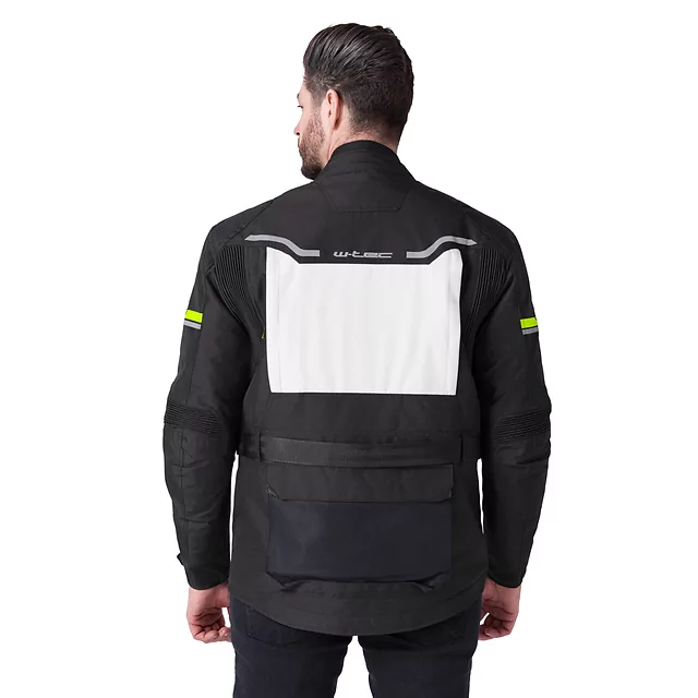W-TEC Warao Motorradjacke - schwarz-fluo