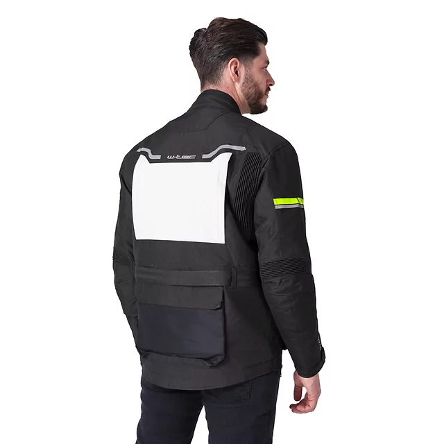 W-TEC Warao Motorradjacke - schwarz-fluo