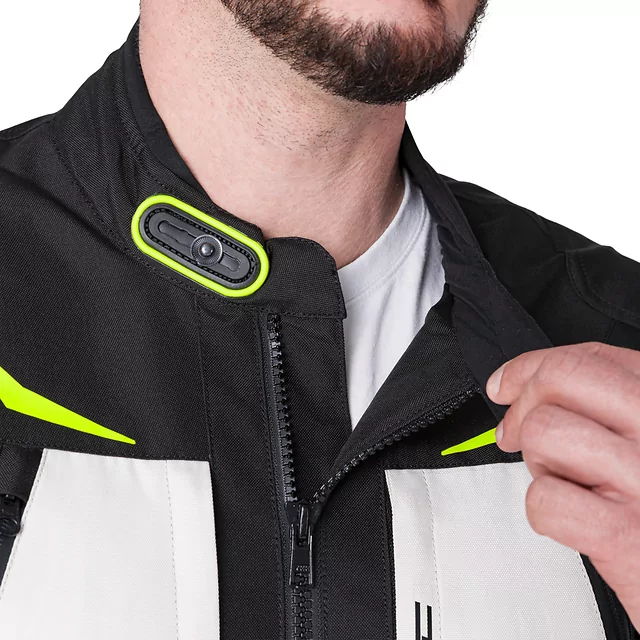 W-TEC Warao Motorradjacke - schwarz-fluo