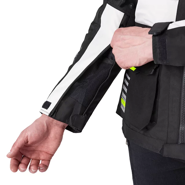 W-TEC Warao Motorradjacke - schwarz-fluo