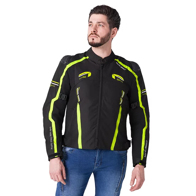 W-TEC Tonkawo Motorradjacke - schwarz-fluo