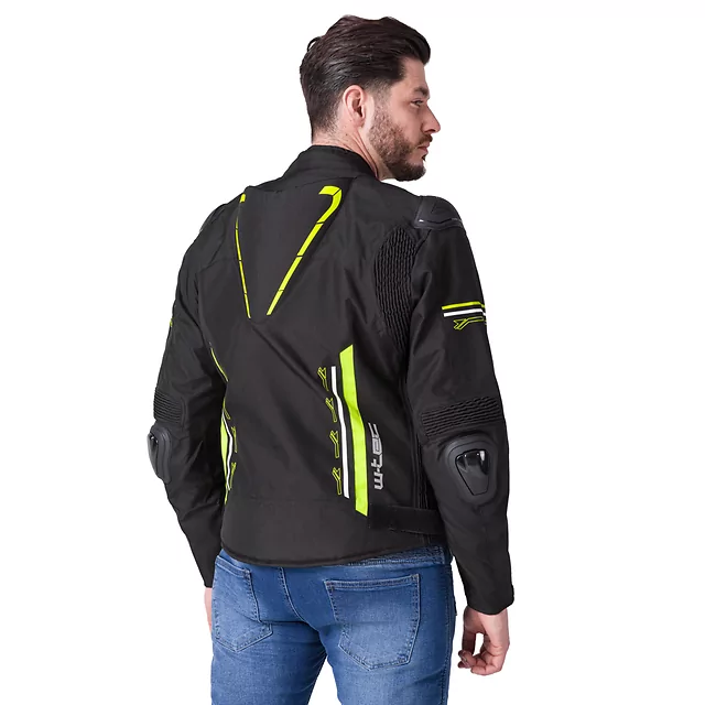 W-TEC Tonkawo Motorradjacke - schwarz-fluo
