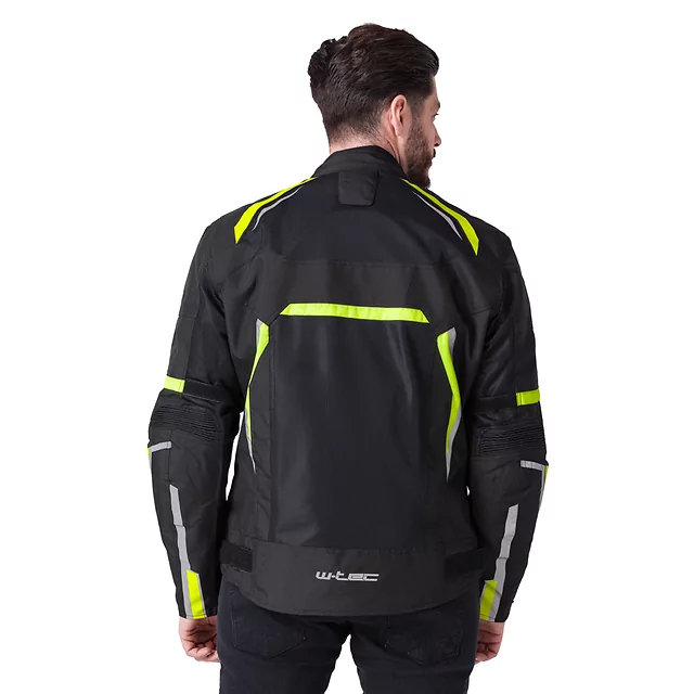 W-TEC Timuco Sommer-Moto-Jacke - schwarz-fluo