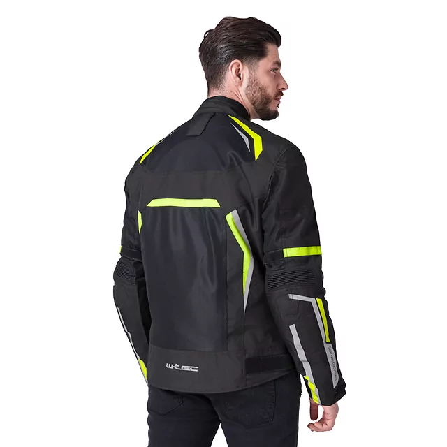 W-TEC Timuco Sommer-Moto-Jacke - schwarz-fluo