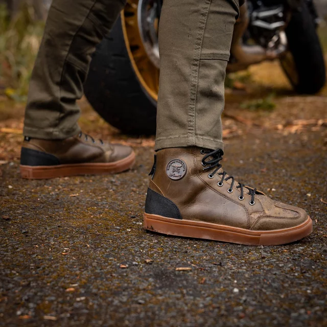 W-TEC Fred Motorradstiefel - středomořská hnědá